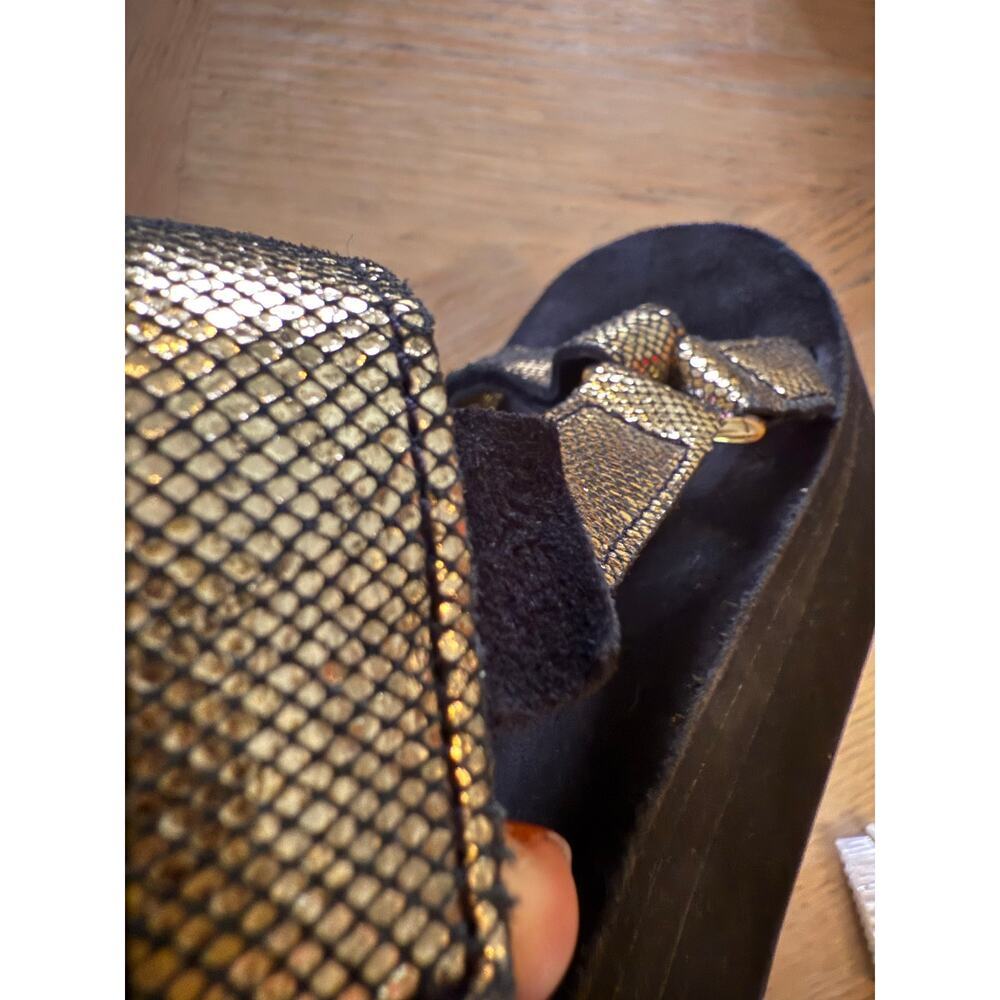 Teva Shiny Gold Strap Sandals - Picture 7 of 11